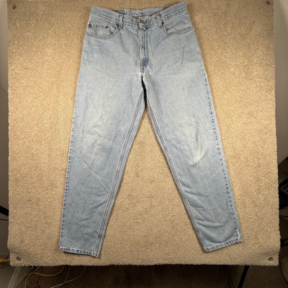 Levis 560 Loose Fit Tapered Leg Light Wash Denim Jeans Mens 34x34 (Fits 33x31.5)
